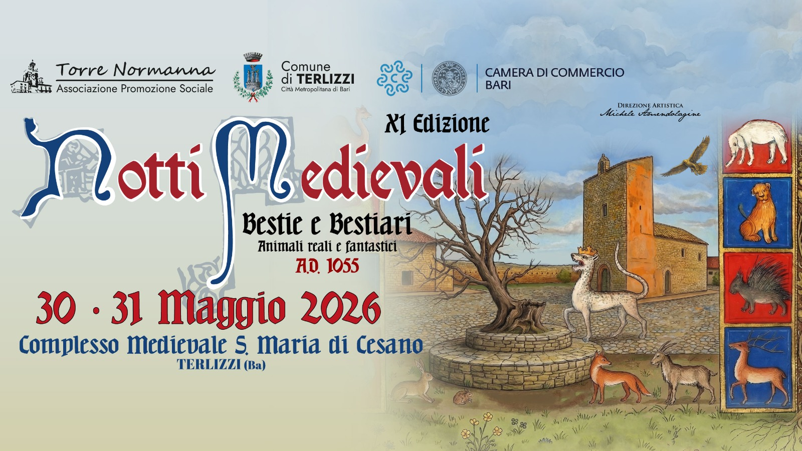 Al momento stai visualizzando Notti Medievali 2026: a Terlizzi la storia prende vita tra bestiari, arte e tradizioni